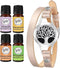 Wild Essentials Tree of Life Essential Oil Leather Wrap Bracelet Diffuser, Gift
