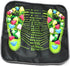 Reflexology Massage Mat Foot Stone Leg Pain Walk Massager Pad (Black)