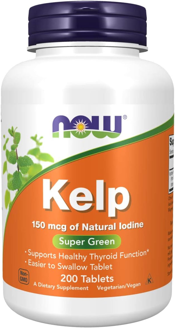 Now Foods Kelp, 150mcg Natural Iodine, 200 Tablets