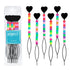 Hoyols Quick Hair Beading Tools with Colorful Pony Beads, Magic Topsy Hair Tail Beader for Kids Girls (6pcs, Black)