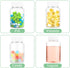 Sibba Clear Pill Bottle 6 Pcs Transparent 30ML Medicine Organizers, Leak Proof Caps for Toiletries Storage