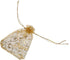 Wedding Favors Small Gift Bags, 100pcs Gold Organza Bags 3.9x4.7 Inch (10x12cm) for Party Favor Bags
