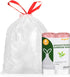 Magesh Drawstring Small Trash Bags, 4 Gallon Drawstring Extra Thick Garbage Bags Unscented,