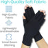 Vive Rheumatoid Arthritis Gloves - Fingerless Compression Wrap for Hand Pain Relief in Men and Women