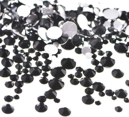 LPBeads 3456 Pieces Nail Crystals AB Nail Art Rhinestones, 6 Sizes for Nails Decoration, Makeup, Clothes, Shoes