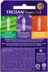 Pack 3 Pack 4 Trojan Pleasure Lubricated Premium Latex Condoms - ct