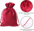 HRX Package Soft Velvet Gift Bags, 5.1x7.8 inch Velvet Drawstring Pouches for Tarot Rune Jewelry, 4 Pack