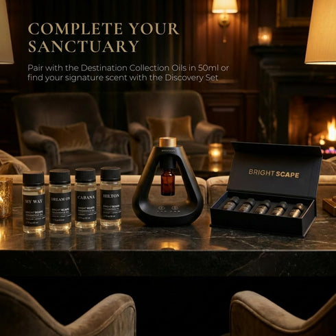 Set 2 0.33 oz Apex Starter Waterless Aromatherapy Diffuser + Fragrance Oils | Cold Air Nebulizing | Cabana & My Way fl