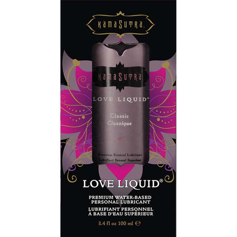 Kamasutra Classic Premium Lubricant, Love Liquid, 3.4 Ounce