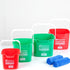 Restaurantware RW Clean 3 Quart Cleaning Bucket, Red Plastic Utility Bucket for Home or Commercial Use
