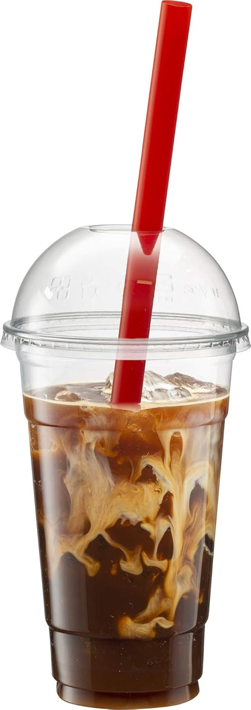 Clear Jumbo Smoothie Straws, 100 Pack of 9'' Disposable Wide-mouthed Large Milkshake Straws