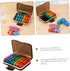 Weekly Portable Pill Organizer Medicine Case with Colorful Compartments Small Travel Pill Box for Daily Vitamin