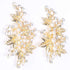 Wedding Hair Clips (2 Pcs) - Rhinestone Pearl Accessories for Bridal Women (Gold)