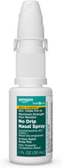 Amazon Basic Care No Drip Severe Congestion Nasal Pump Mist Spray - 12 Hour Relief, 1 fl oz