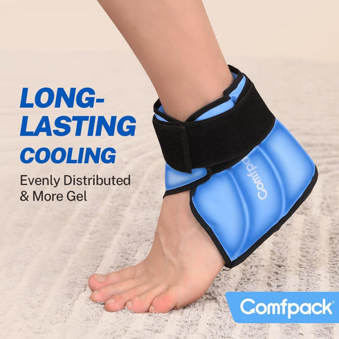 Heel Ice Pack for Plantar Fasciitis Relief, Ankle Foot Ice Pack Wrap for Swelling and Pain Relief