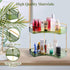 Multifunctional 2-Tier Corner Bathroom Organizer - Skincare Makeup Shelf, Corner Storage for Bathroom Vanity and Kitchen