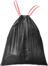 13 Gallon Drawstring Trash Bags, Pack of 20, Unscented Garbage Bags, 1.99Mil Thickness, 63x70cm, Black