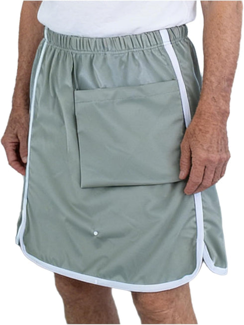 Lorilida Unisex Diaper Cover for Men Women Waterproof Urine Skirt Zipper Side Wearable Incontinence Bed Pads