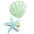 Shell Pearl Starfish Hair Clip Set for Women Girls - Acrylic Resin Alligator Hair Clips, Styling Tools, Green