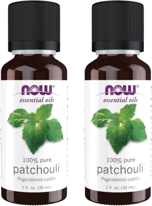 Now Essential Oils Patchouli Oil - Earthy Aromatherapy Scent, Steam Distilled, 100% Pure, Vegan, Child Resistant Cap,