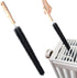 2 Pack Radiator Brush, 40 cm Long Flexible Vent Cleaner with Wooden Handle for Refrigerators and Baseboards