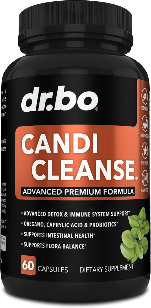 Candi Cleanse Support Supplement Pills - Extra Strength Probiotic Complex Cleanser for Women & Men
