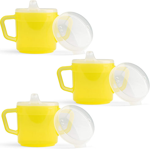 Providence Spillproof Compact 8oz Adult Sippy Cup, 2 Handles for Limited Mobility, Handicap Cups for Elderly