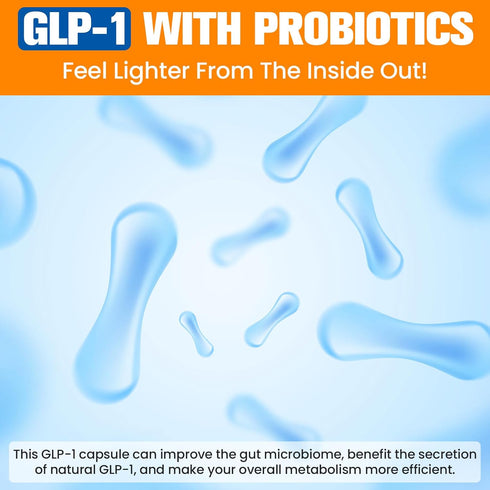 Todesessis GLP-1 3X GLP-1 GLP1 60 Supplement for Women, Targeted Formula, Gentle on the Stomach, with Akkermansia