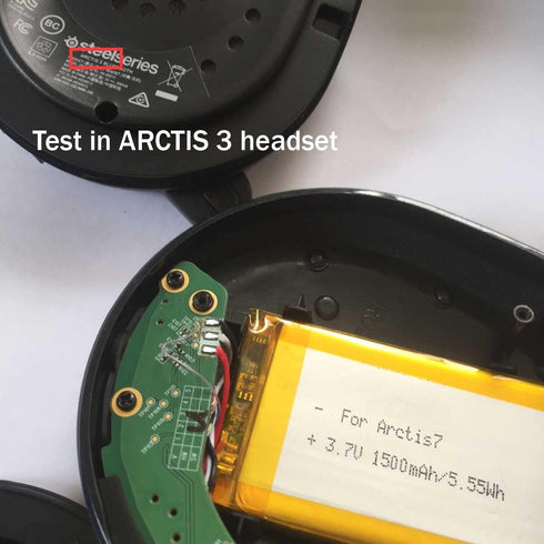 AOLIKES 1500mAh 3.7V Battery Replacement for SteelSeries Arctis 7, 7X, 7P, 7P+, 3, 1 Wireless Headset