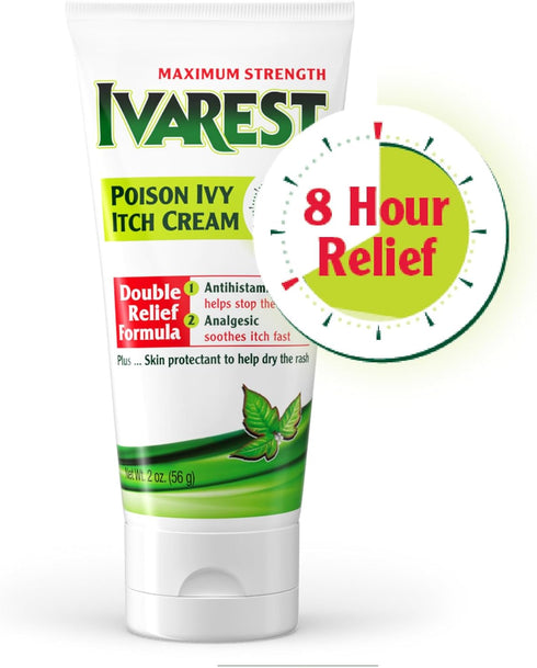 Ivarest Anti-Itch Cream, Maximum Strength Poison Ivy Relief Product, 2 Ounce