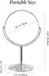 Magnifying Vanity Makeup Mirror 1X/3X, 7 Inch 360° Rotation Double Sided Desk Table Mirror