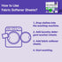 Fabric Softener Sheets for Washing Machine, No Plastic Jug Soap Strips, Lavender Scent, Up to 240 Loads