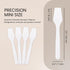 PANA 200 Pieces of White Color Cosmetic Make Up Disposable Plastic Spatulas - 2.5" for Skin Care Facial Cream Mask