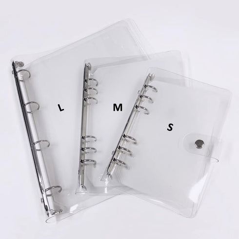Transparent Press On Nail Organizer, Storage Book with Double-sided Tapes for Fake Nails Display Binder