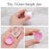 ZEJIA 3 Gram Sample Containers with Lids, 25 Count Tiny Jars for Lip Balms, Lotion, Beauty Products