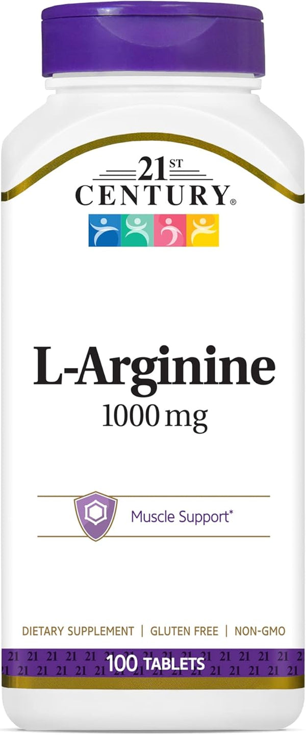 21st Century L-Arginine | 1000mg Maximum Strength | 100 ea