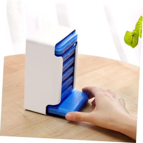 Set Portable Medicine Organizer with Removable Compartments