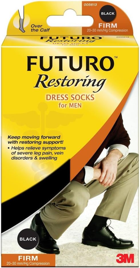 FUTURO Dress Socks Large Firm Pack of