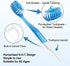 HYLEBOR 65 Pack 5-in-1 Mini Disposable Toothbrushes Prepasted Travel Toothbrush with Toothpaste, Floss & Pick