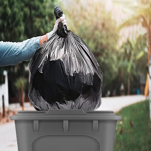 250 Count 13 Gallon Black Tall Kitchen Trash Bags, Multi-purpose Bin Liners for Bathroom, Office, Recycling