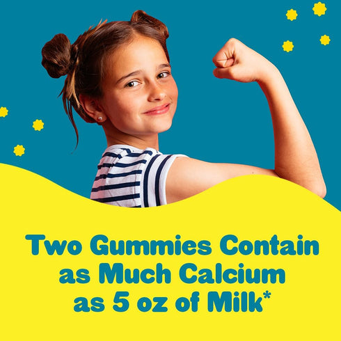 L'il Critters Bone Support Gummy Vitamin for Kids, Bone Support, Calcium, Vitamin D3, 120 gummies