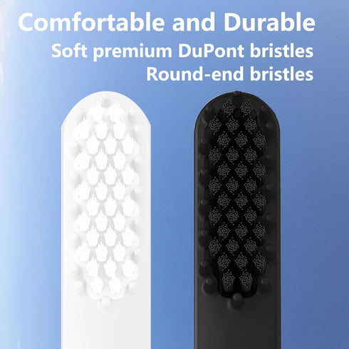 4-Pack Gray Soft Bristles Toothbrush Replacement Heads Compatible with Quip Electric Brush Heads Refill