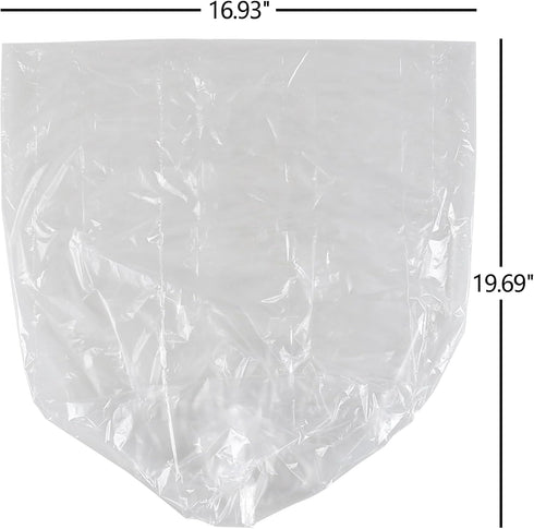 1.2 Gallon Clear Trash Bag, Small Garbage Bags, 100 Counts