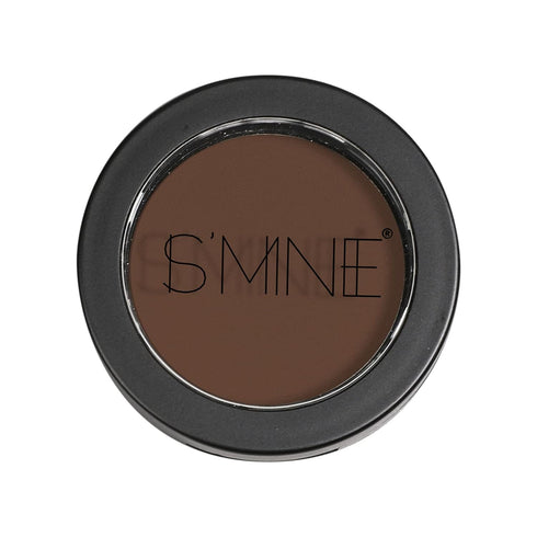 ISMINE Single Eyeshadow Powder Palette, Matte Coffee, High Pigment, Longwear Brown Eye Makeup (#04)