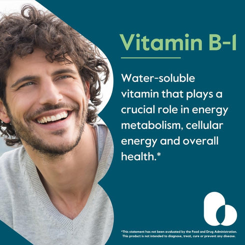 BESTVITE Vitamin B-1 (Thiamin) 500 mg - 120 Vegetarian Capsules, Non-GMO, Gluten Free