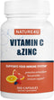 Vitamin C 1000mg with Zinc, Rose Hips & Citrus Bioflavonoids, Immune Support Antioxidant Supplement, 300 Capsules