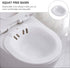SUZEPER Sitz Bath Tub Over The Toilet, Babies Bath Seat Plastic Toilet Seat, Portable Foldable Hanging Toilet Sitz Bath