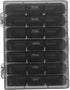 Portable Weekly Medicine Organizer Case Storage Container for Travel and Home Lightweight
