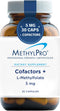 MethylPro L Methylfolate 5mg + Cofactors - L-Methylfolate Supplement with Magnesium Citrate, B6, and B12 (30 Capsules)