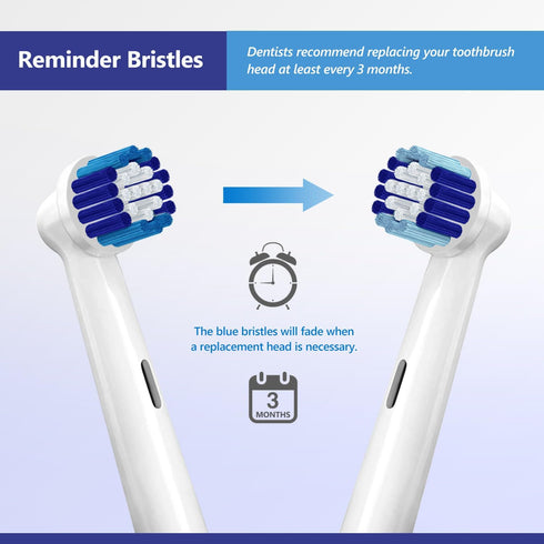 PEPECARE 8 Pack 500 600 1000 2000 2500 3000 5000 7000 Replacement Brush Heads Compatible Toothbrush Heads for Braun